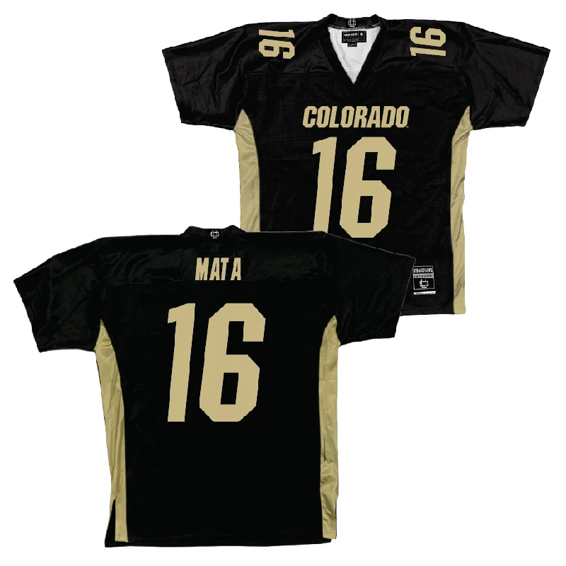 Colorado Football Black Jersey - Alejandro Mata | #16