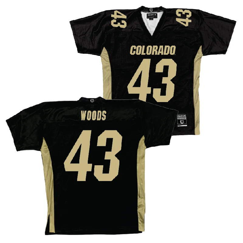 Colorado Football Black Jersey - Trevor Woods | #43