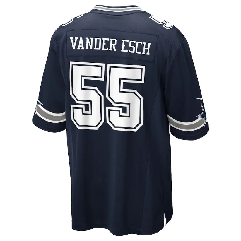 D.Cowboys #55 Leighton Vander Esch  Navy Game Player Jersey Stitched American Football Jerseys