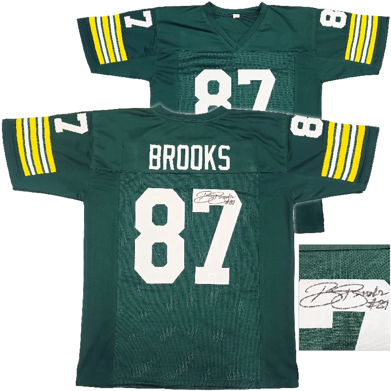 Green Bay Packers Robert Brooks Autographed Green Jersey JSA