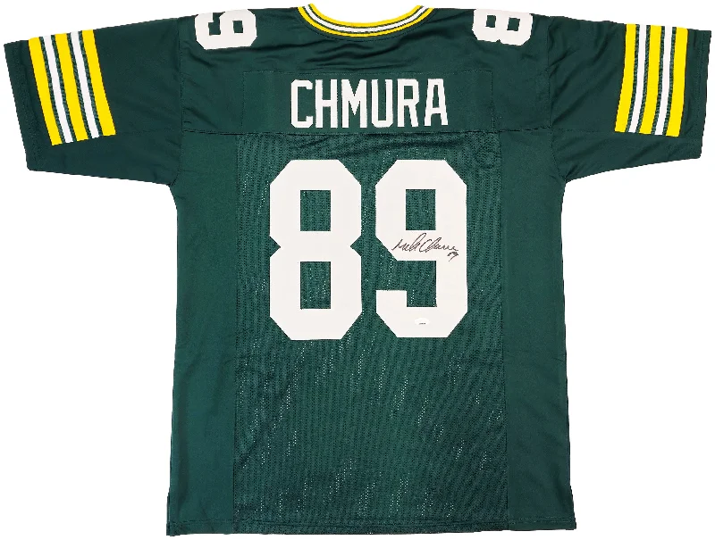 Green Bay Packers Mark Chmura Autographed Green Jersey JSA