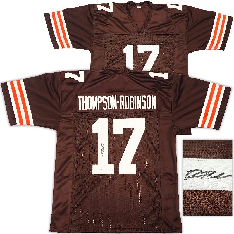 Cleveland Browns Dorian Thompson-Robinson Autographed Brown Jersey Beckett BAS Witness