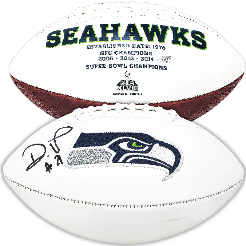 Devon Witherspoon Autographed Seattle Seahawks White Logo Football MCS Holo