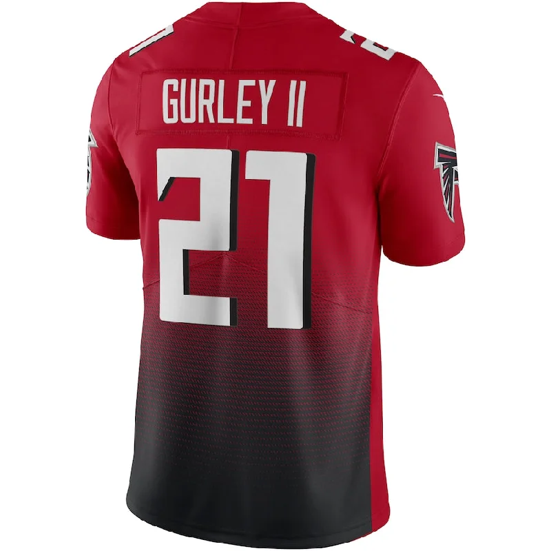 A.Falcons #21 Todd Gurley II Red 2nd Alternate Vapor Limited Jersey Stitched American Football Jerseys