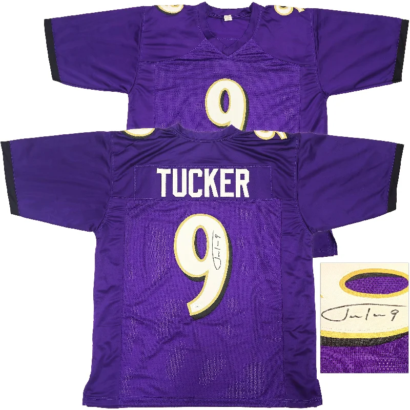 Baltimore Ravens Justin Tucker Autographed Purple Jersey JSA