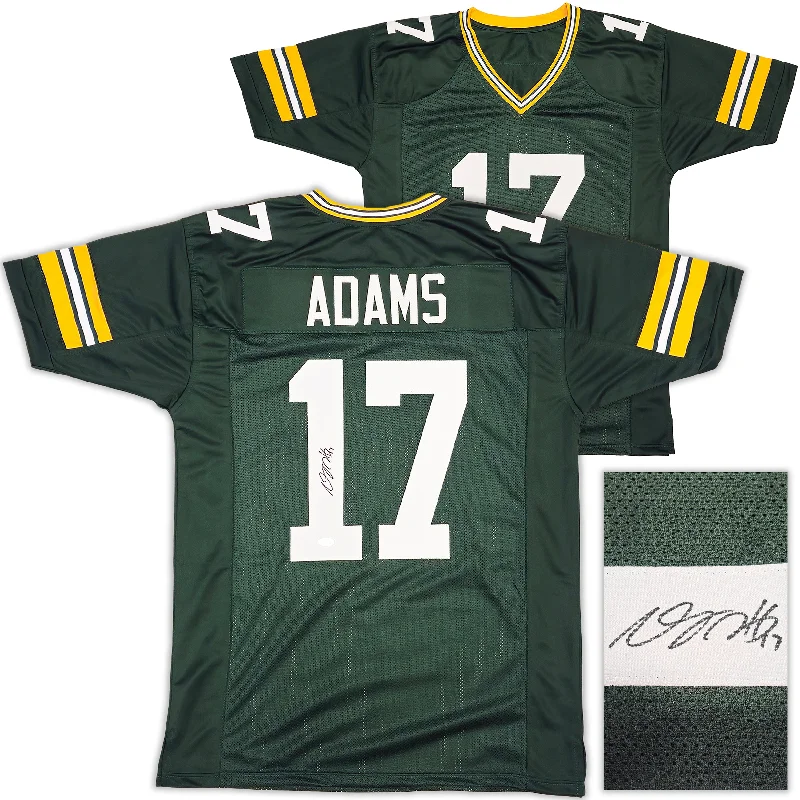 Green Bay Packers Davante Adams Autographed Green Jersey Beckett BAS Witness