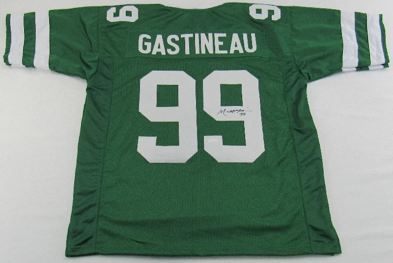 Mark Gastineau Signed Replica Jets Jersey JSA Witness COA