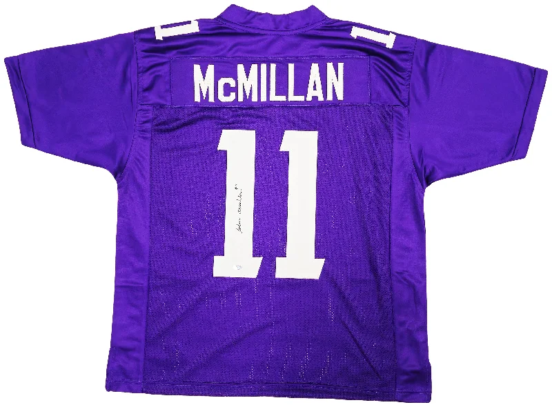 Washington Huskies Jalen McMillan Autographed Purple Jersey MCS Holo