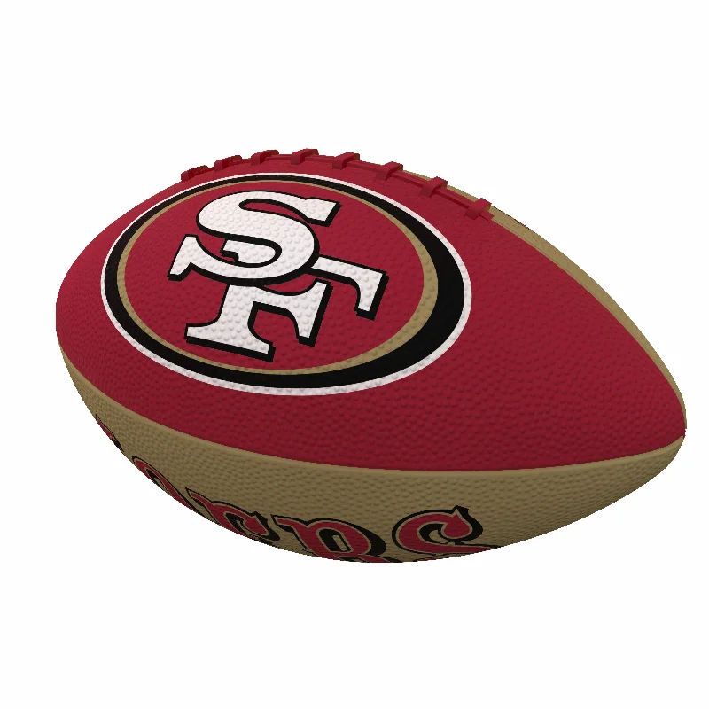 San Francisco 49ers Pinwheel Logo Junior-Size Rubber Football