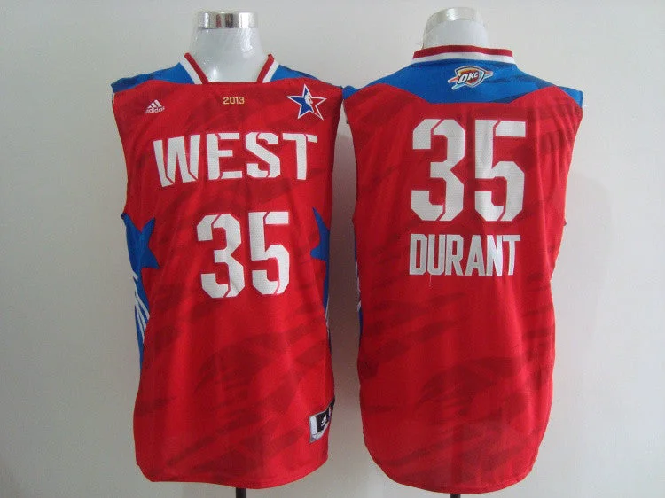 2013 All Star West 35 Durant Red Basketball Jerseys