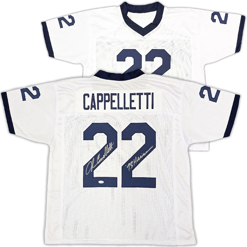 Penn State Nittany Lions John Cappelletti Autographed White Jersey "73 Heisman" JSA