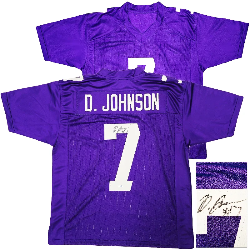 Washington Huskies Dillon Johnson Autographed Purple Jersey MCS Holo