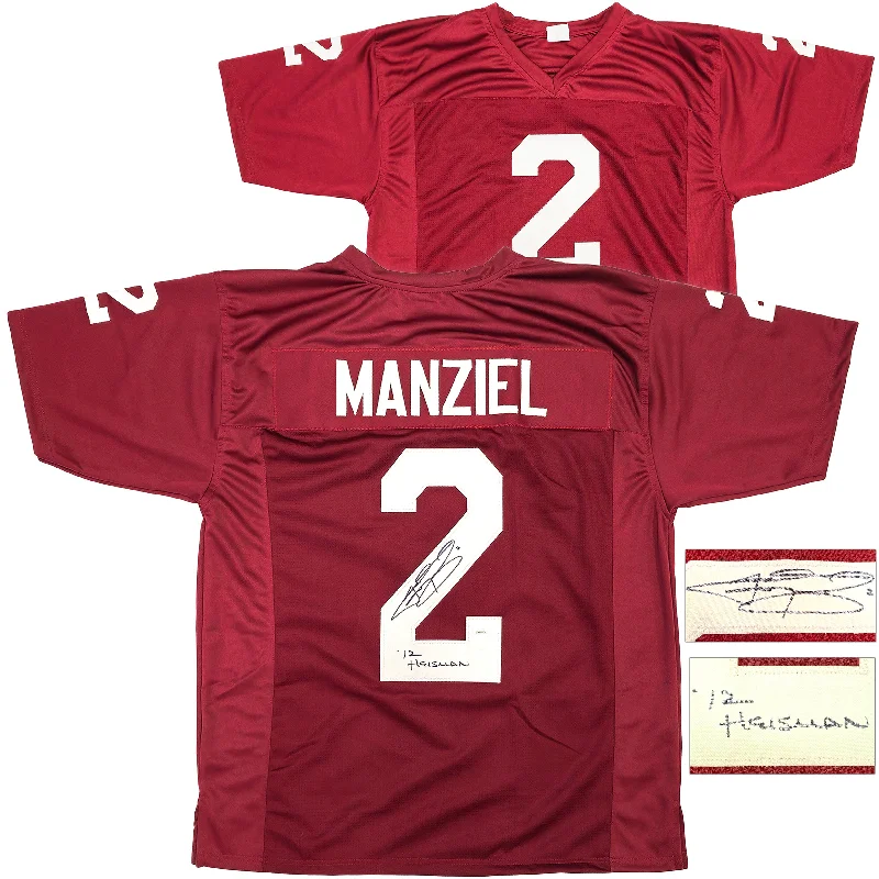 Texas A&M Aggies Johnny Manziel Autographed Maroon Football Jersey "12 Heisman" JSA