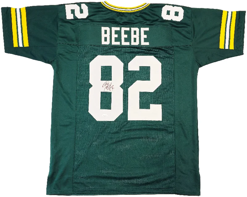 Green Bay Packers Don Beebe Autographed Green Jersey JSA