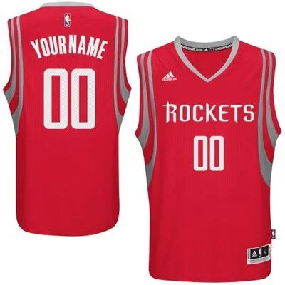 Houston Rockets Red Men's Customize New Rev 30 Basketball Jersey