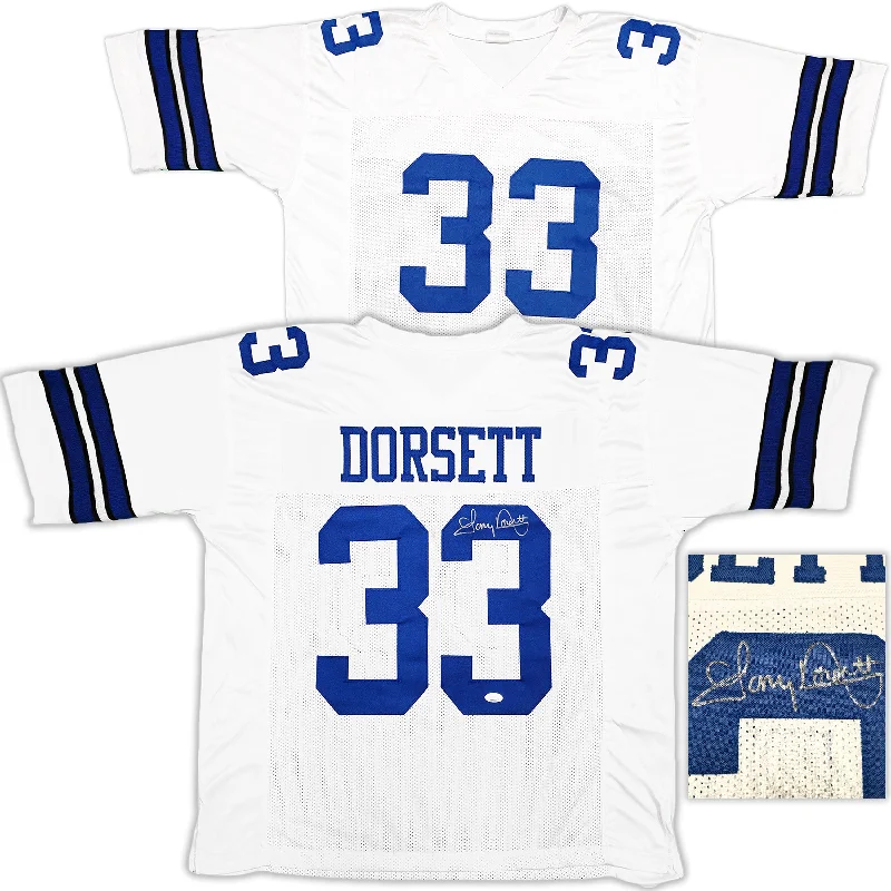 Dallas Cowboys Tony Dorsett Autographed White Football Jersey JSA