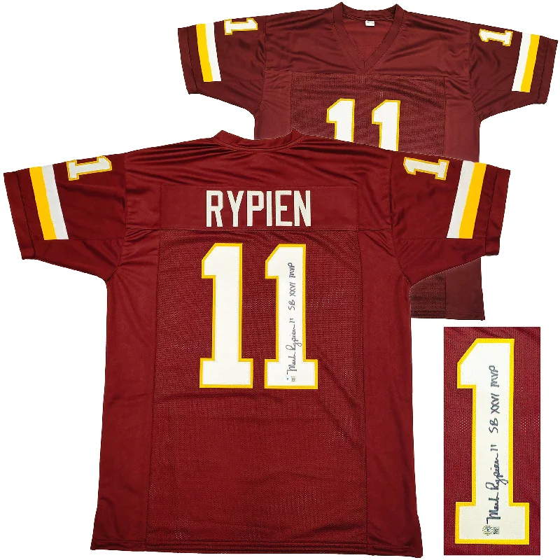 Washington Redskins Mark Rypien Autographed Maroon Jersey "SB XXVI MVP" Beckett BAS Witness