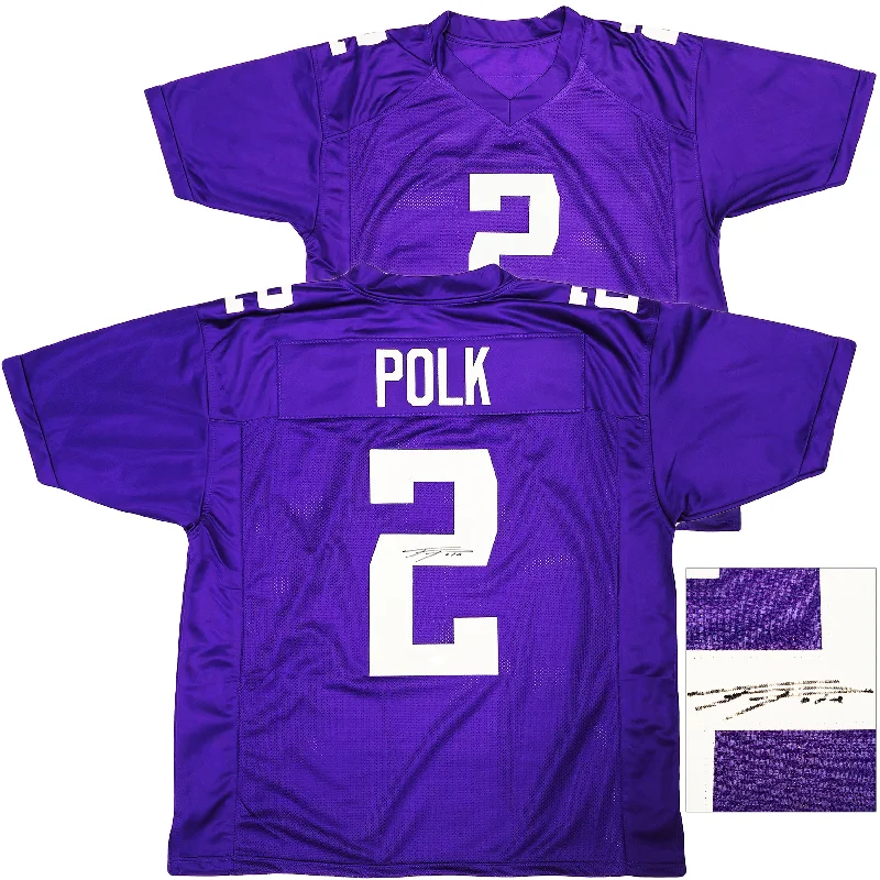 Washington Huskies Ja'Lynn Polk Autographed Purple Jersey MCS Holo