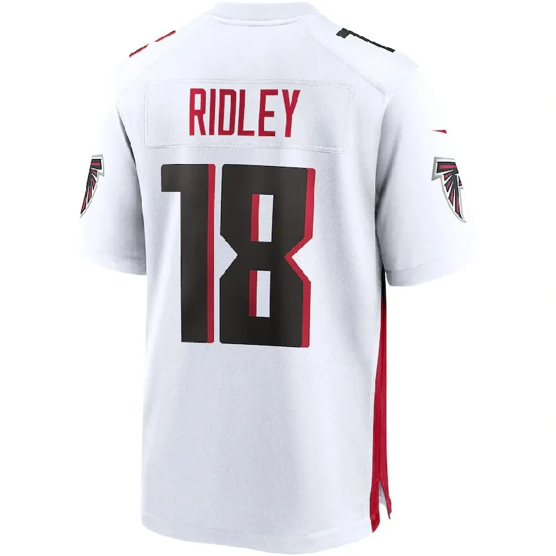 A.Falcons #18 Calvin Ridley White Game Jersey Stitched American Football Jerseys