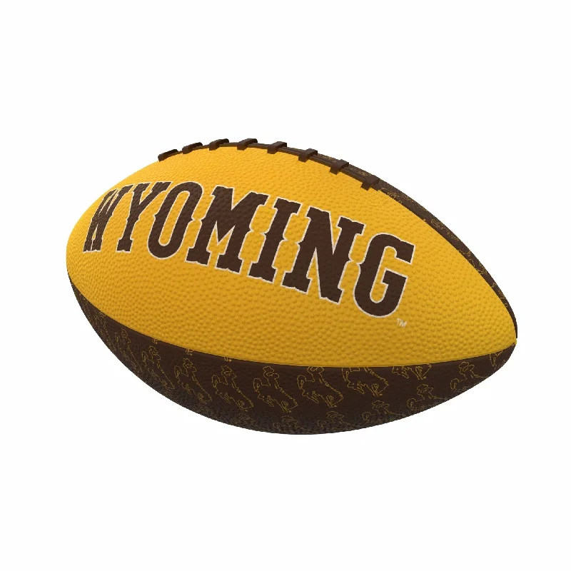 Wyoming Repeating Mini-Size Rubber Football