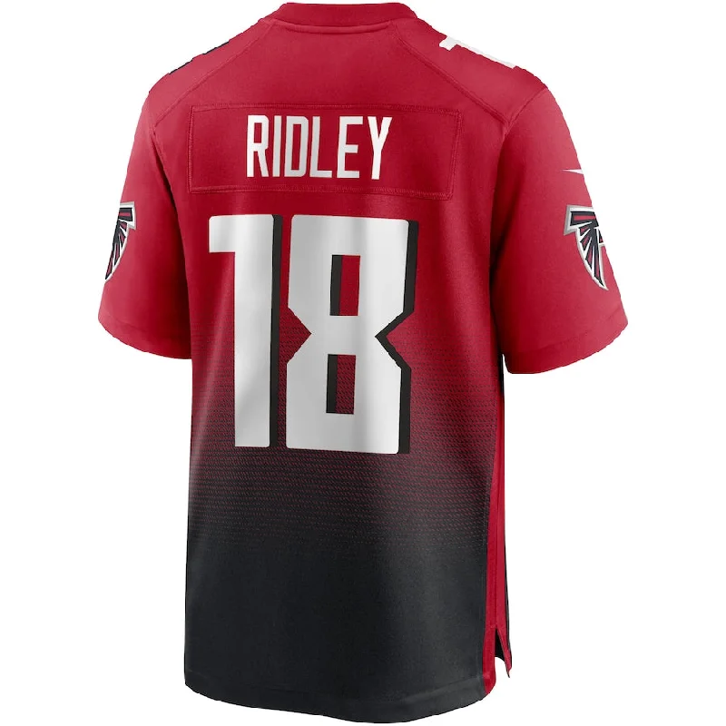 A.Falcons #18 Calvin Ridley Red 2nd Alternate Game Jersey Stitched American Football Jerseys