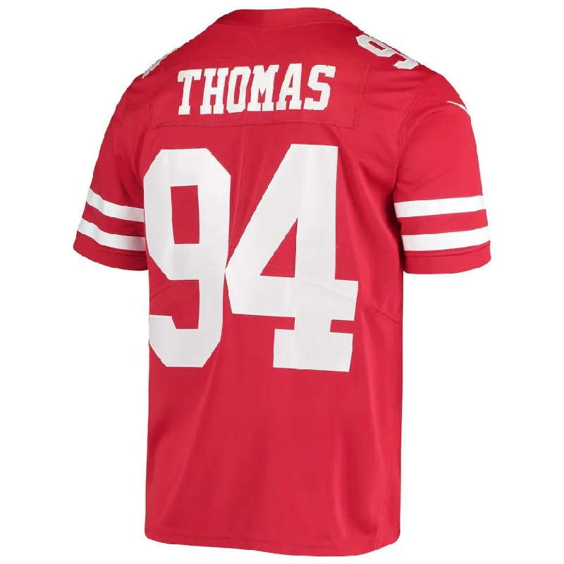 SF.49ers #94 Solomon Thomas Scarlet Vapor Limited Player Jersey Stitched American Football Jerseys