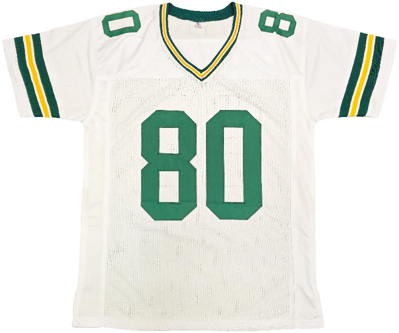 Green Bay Packers Robert Brooks Autographed White Jersey JSA